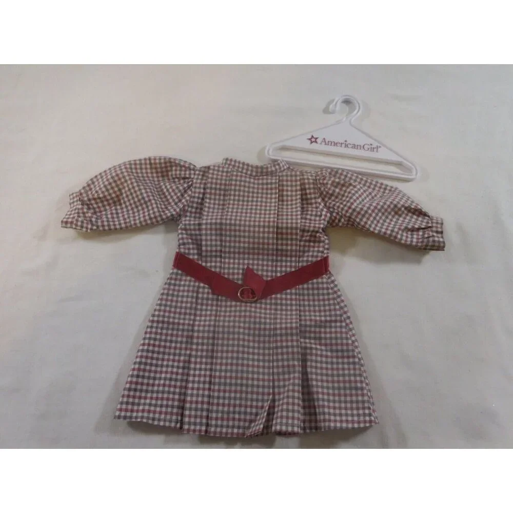 Pleasant Company Samantha Doll Checked Taffeta Meet Dress Retired + Hanger‎